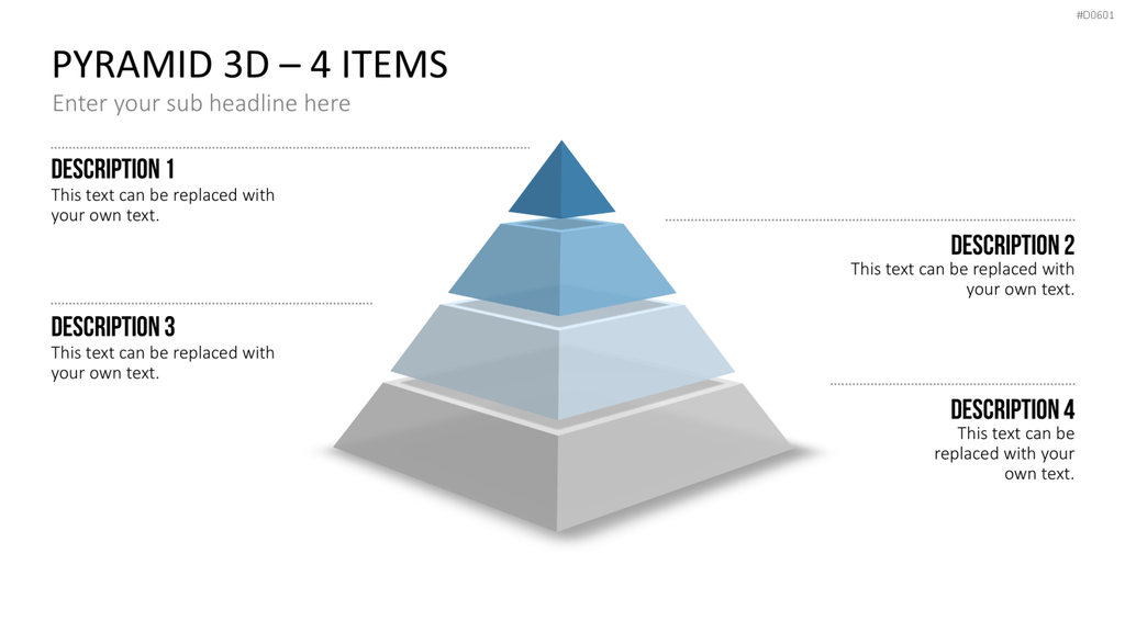 Pyramiden - 3D PowerPoint-Vorlage