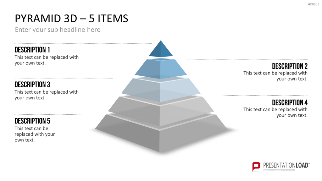 Pyramiden - 3D PowerPoint-Vorlage