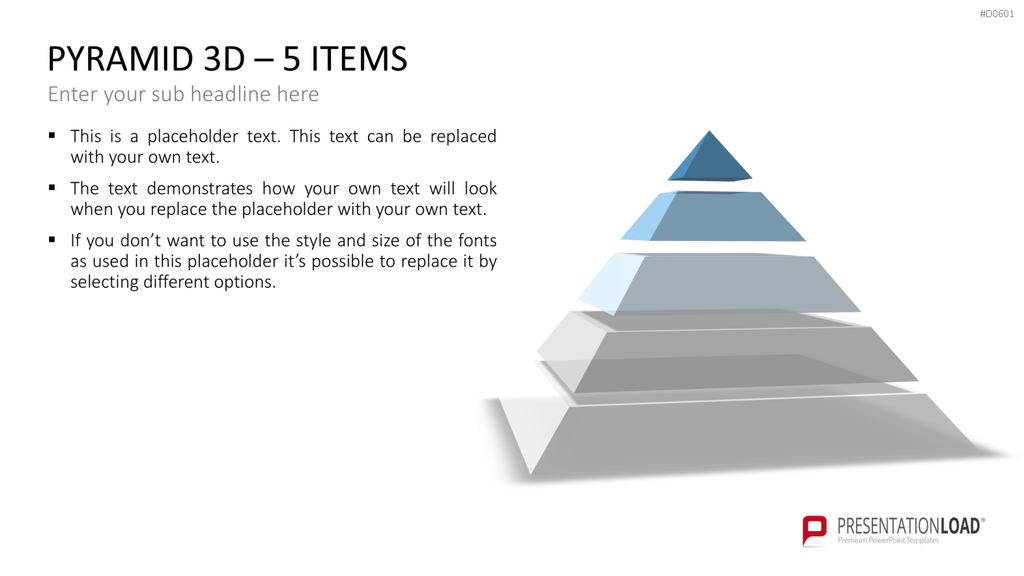 Pyramiden - 3D PowerPoint-Vorlage