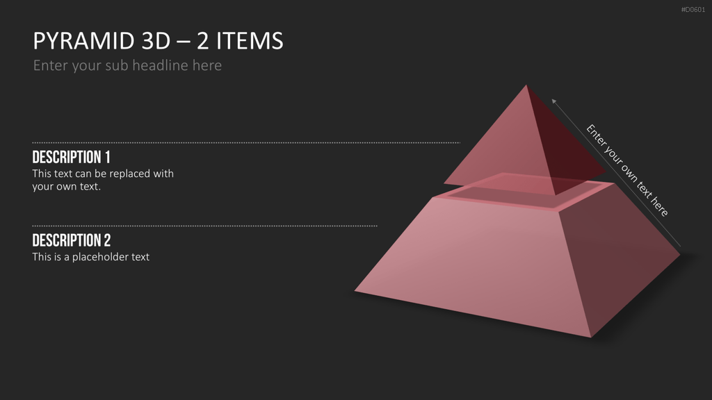 Pyramiden - 3D PowerPoint-Vorlage