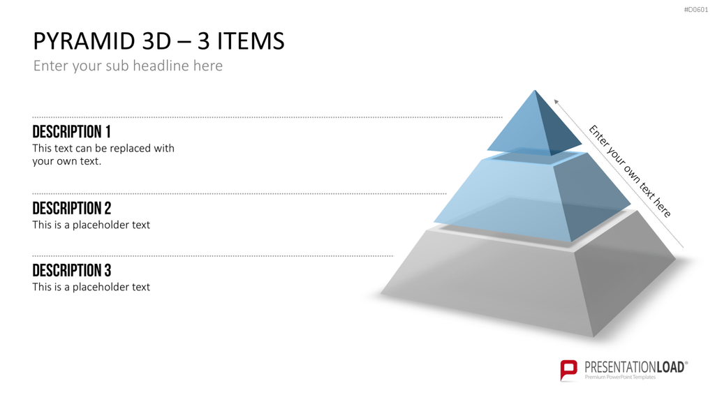 Pyramiden - 3D PowerPoint-Vorlage