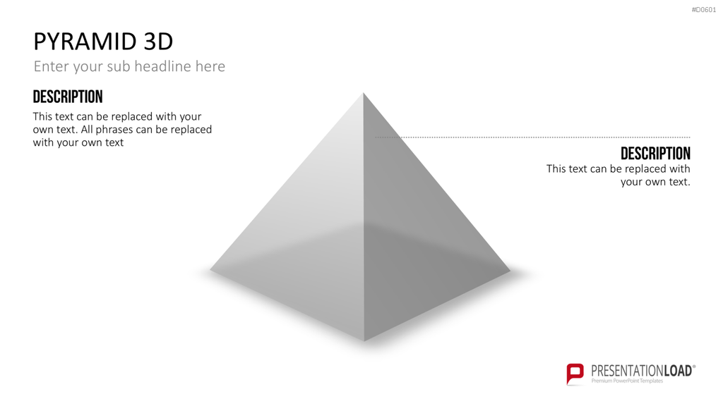 Pyramiden - 3D PowerPoint-Vorlage