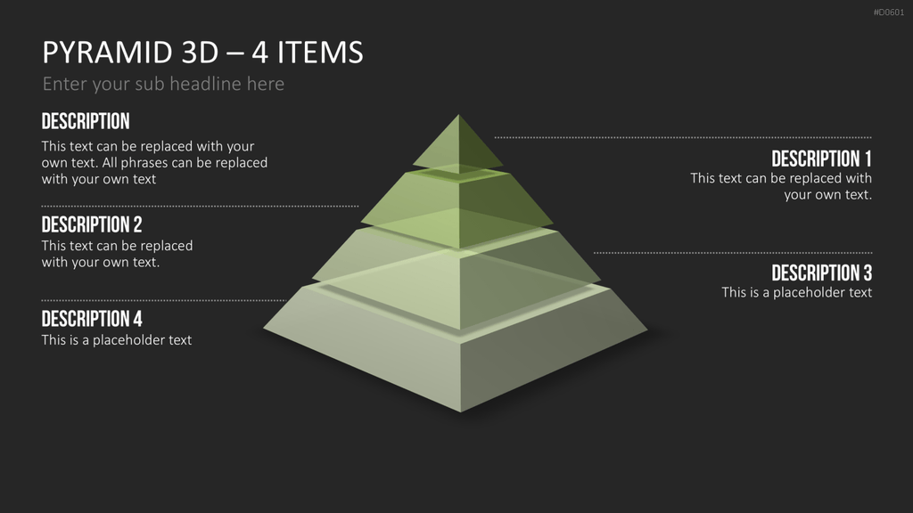 Pyramiden - 3D PowerPoint-Vorlage