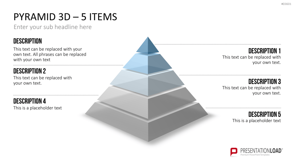 Pyramiden - 3D PowerPoint-Vorlage