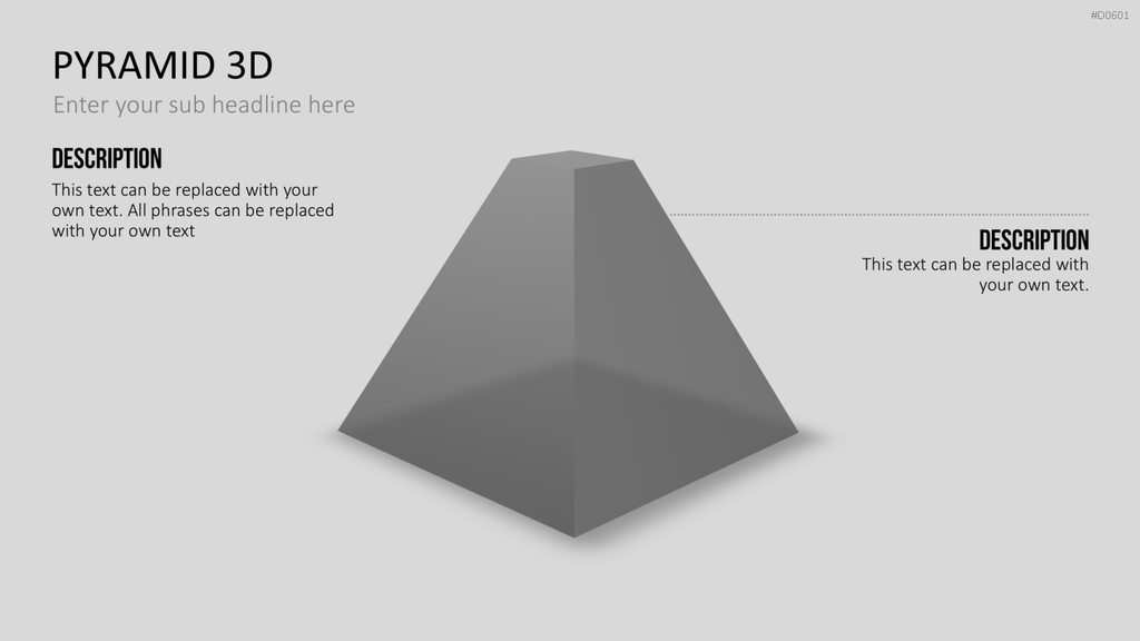Pyramiden - 3D PowerPoint-Vorlage