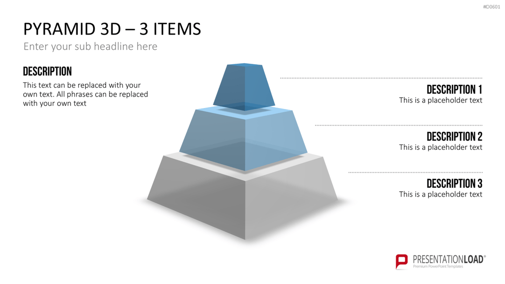 Pyramiden - 3D PowerPoint-Vorlage