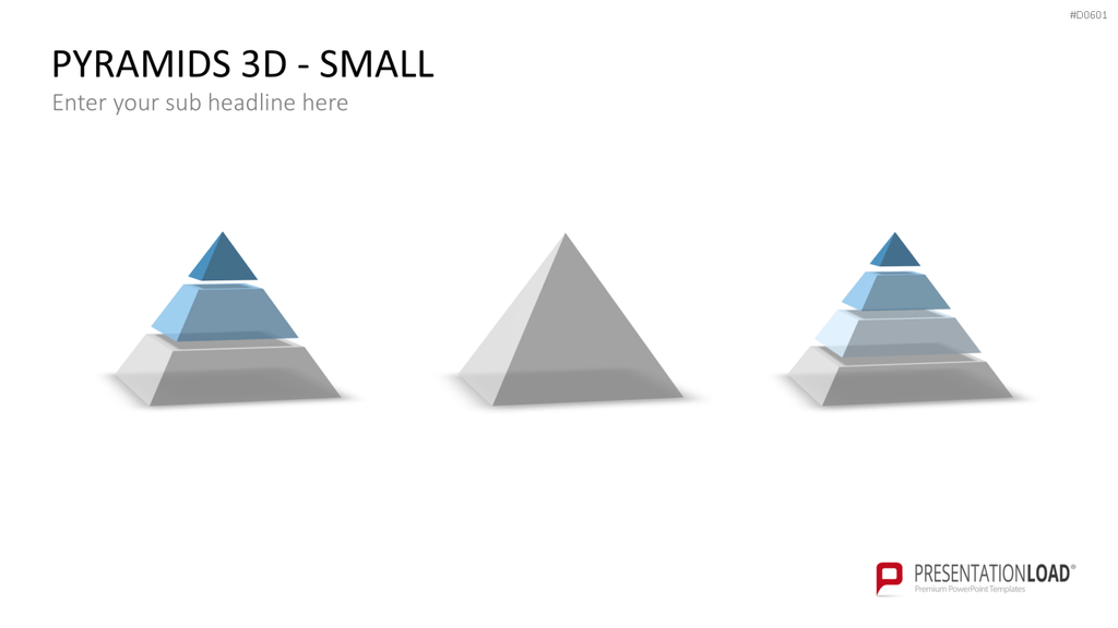 Pyramiden - 3D PowerPoint-Vorlage