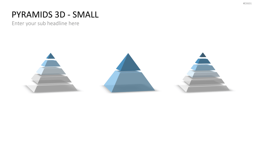 Pyramiden - 3D PowerPoint-Vorlage