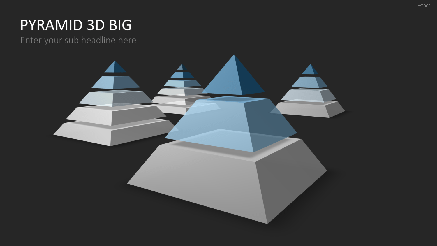 Pyramiden - 3D PowerPoint-Vorlage
