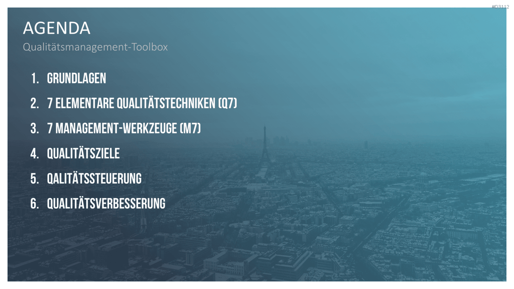 Qualitätsmanagement-Toolbox PowerPoint-Vorlage