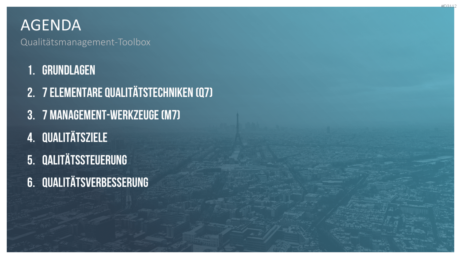 Qualitätsmanagement-Toolbox PowerPoint-Vorlage