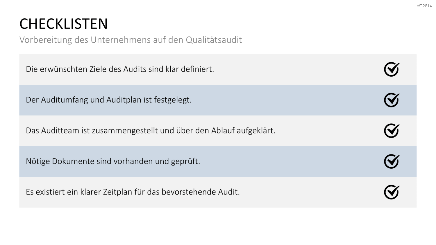 Quality Auditing PowerPoint-Vorlage