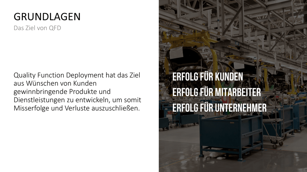Quality Function Deployment PowerPoint-Vorlage