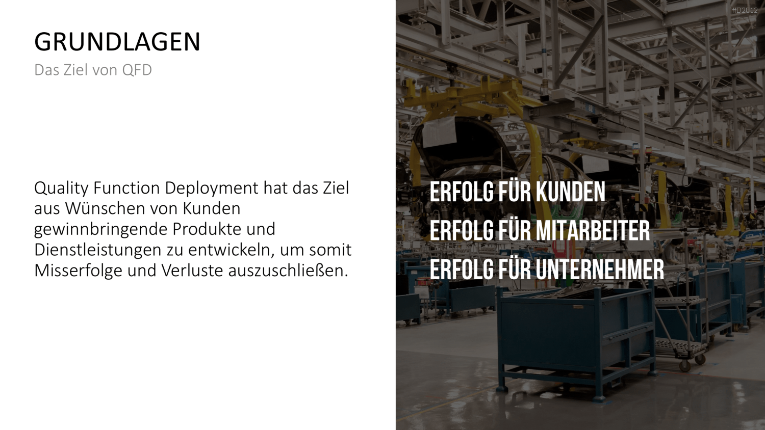 Quality Function Deployment PowerPoint-Vorlage
