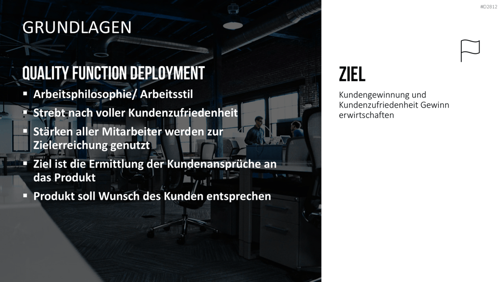 Quality Function Deployment PowerPoint-Vorlage