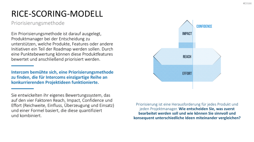 RICE/ICE-Scoring-Modell PowerPoint Vorlage
