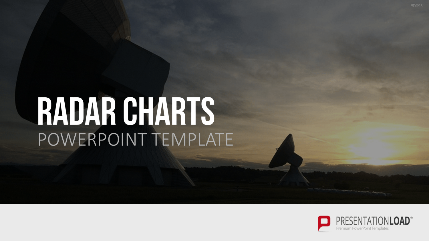 Netzdiagramme / Radar-Charts PowerPoint-Vorlage