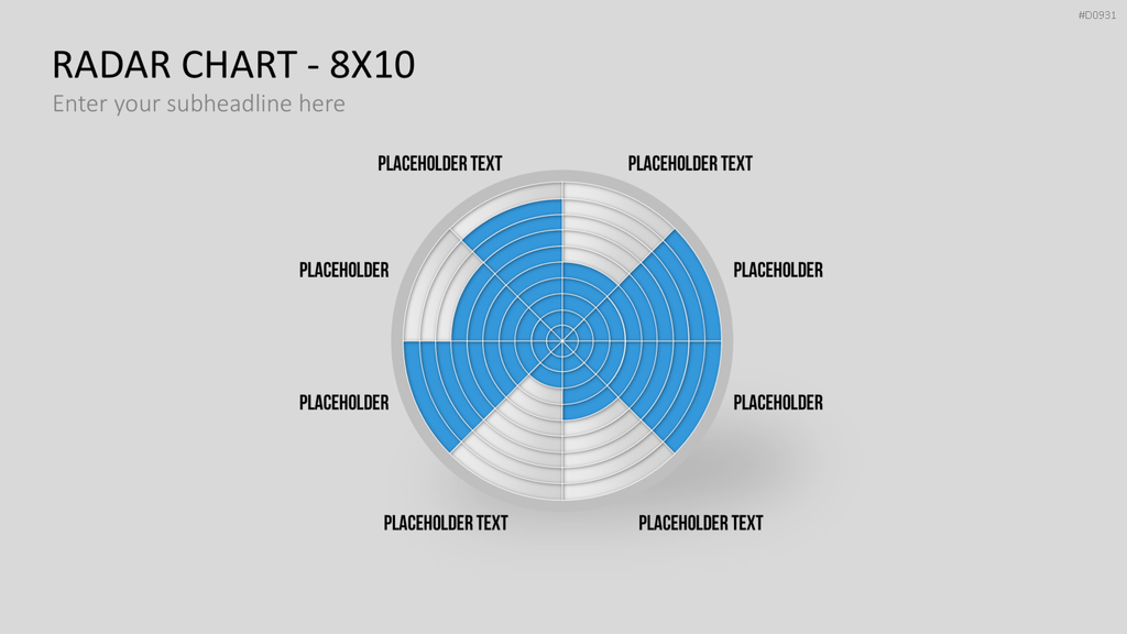 Netzdiagramme / Radar-Charts PowerPoint-Vorlage