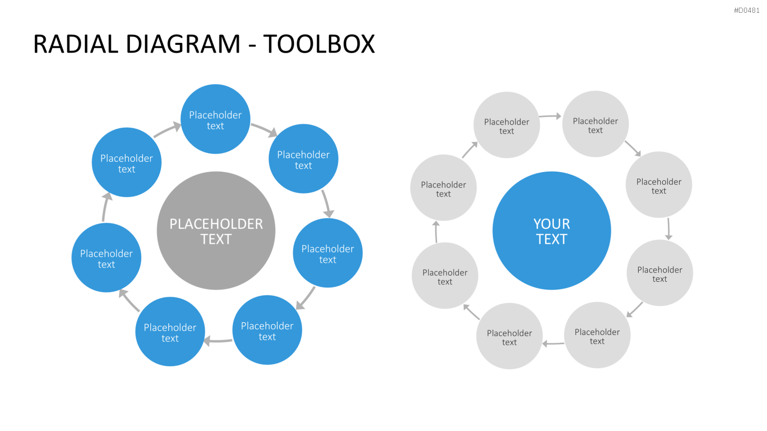 Radial Diagram - Toolbox PowerPoint-Vorlage