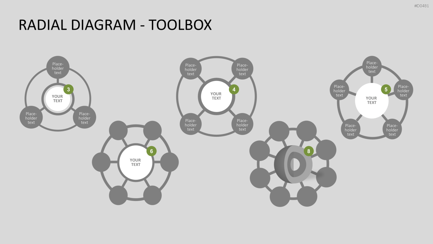 Radial Diagram - Toolbox PowerPoint-Vorlage