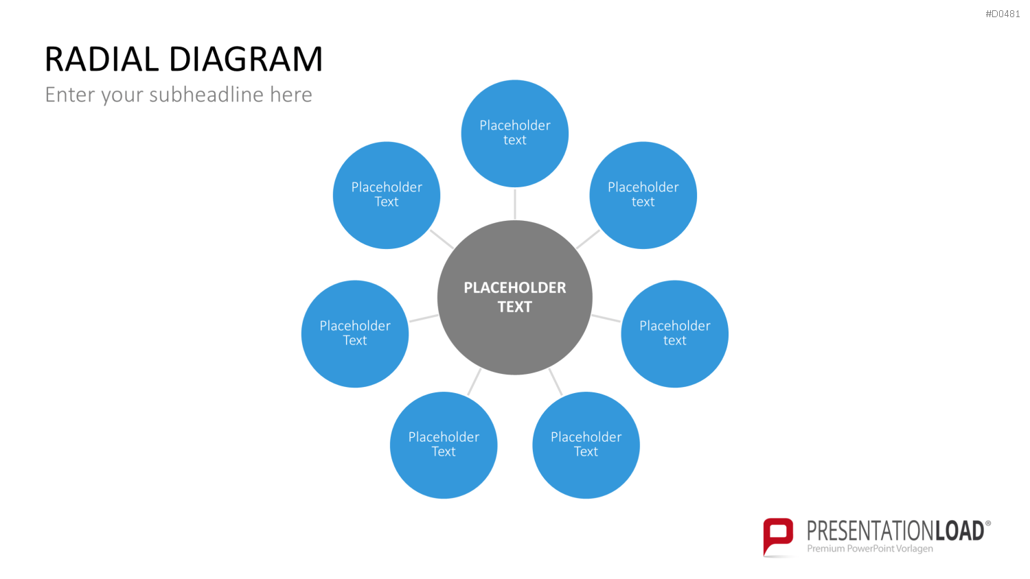 Radial Diagram - Toolbox PowerPoint-Vorlage