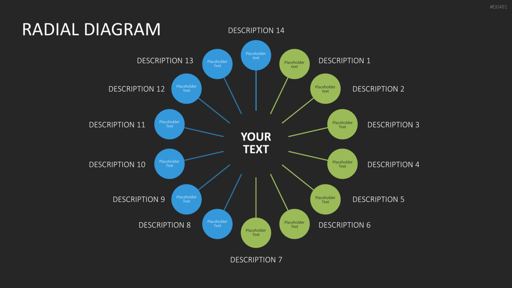 Radial Diagram - Toolbox PowerPoint-Vorlage