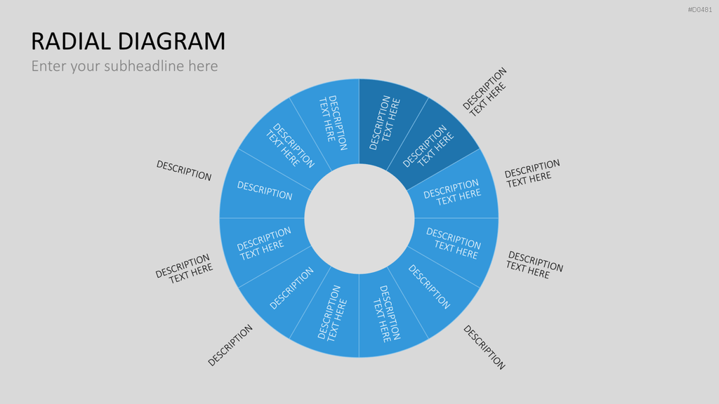 Radial Diagram - Toolbox PowerPoint-Vorlage