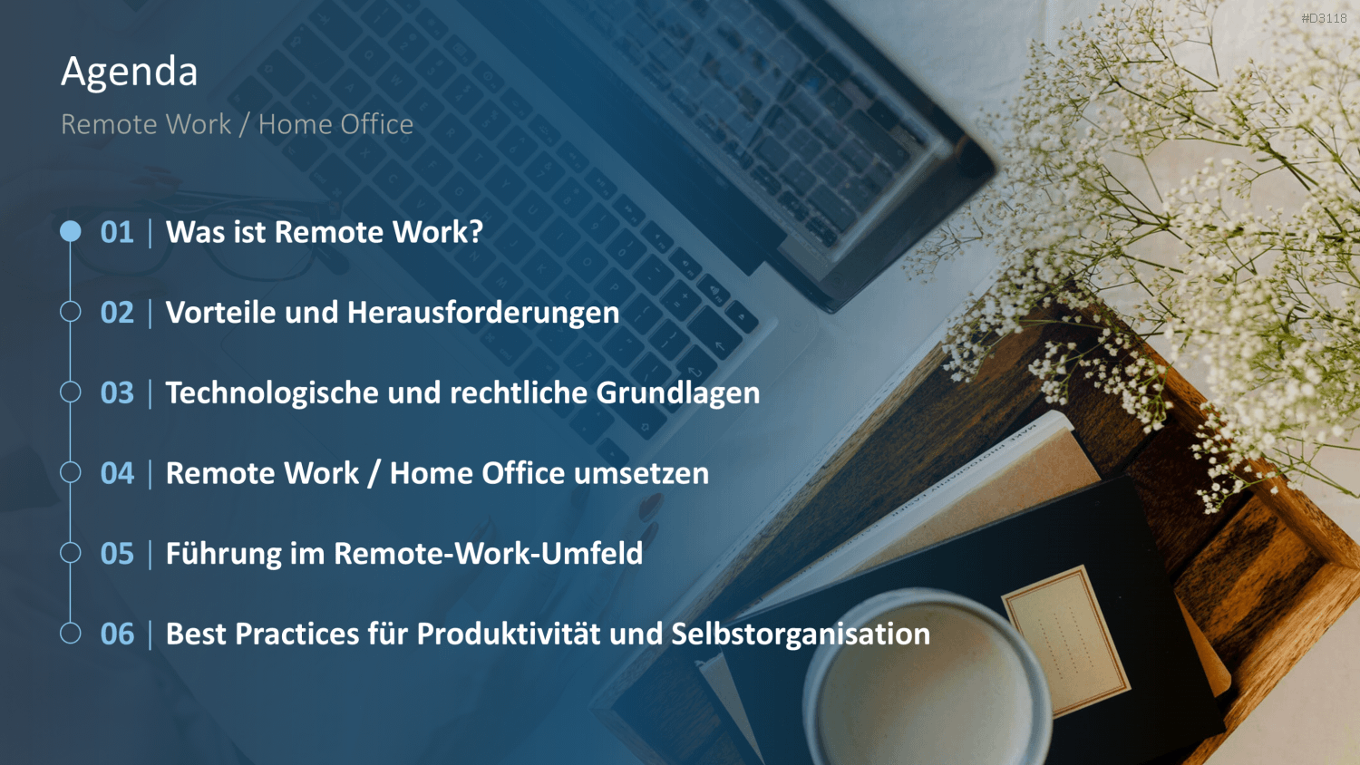 Remote Work / Home Office PowerPoint-Vorlage