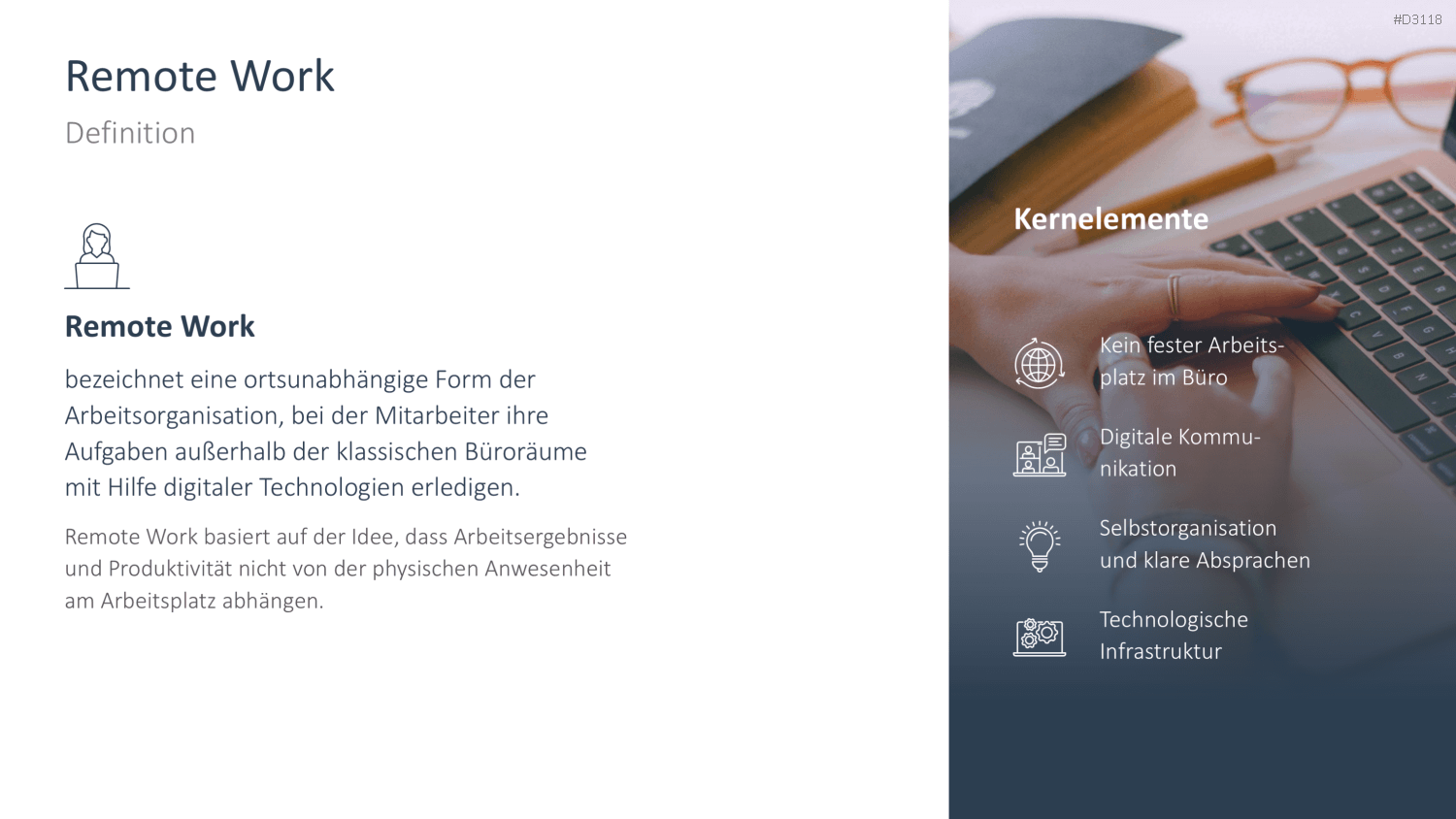Remote Work / Home Office PowerPoint-Vorlage