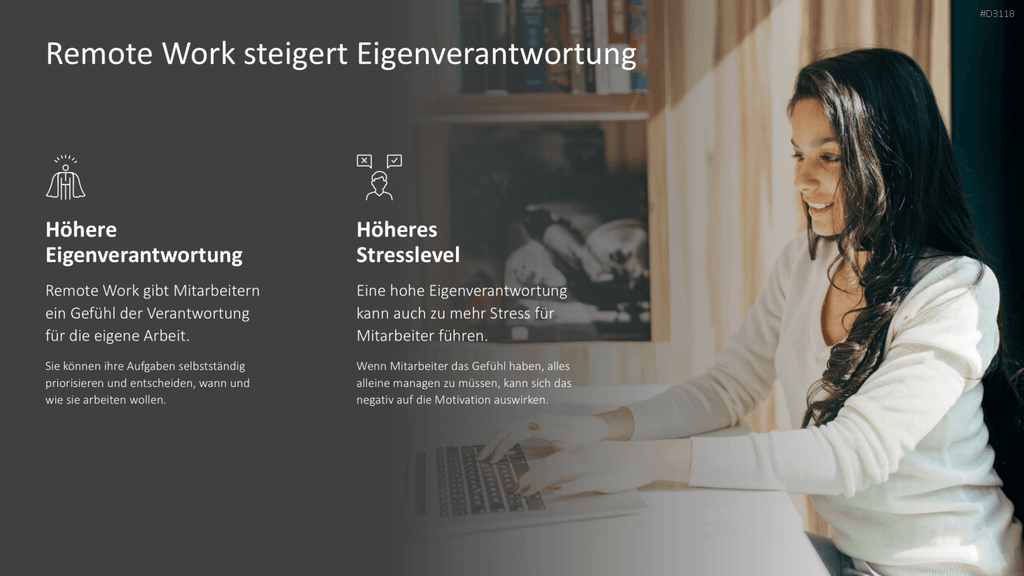 Remote Work / Home Office PowerPoint-Vorlage