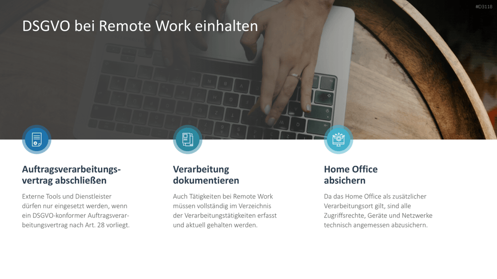 Remote Work / Home Office PowerPoint-Vorlage
