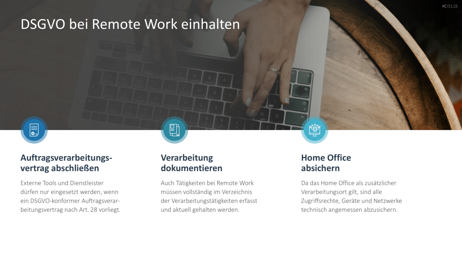 Remote Work / Home Office PowerPoint-Vorlage