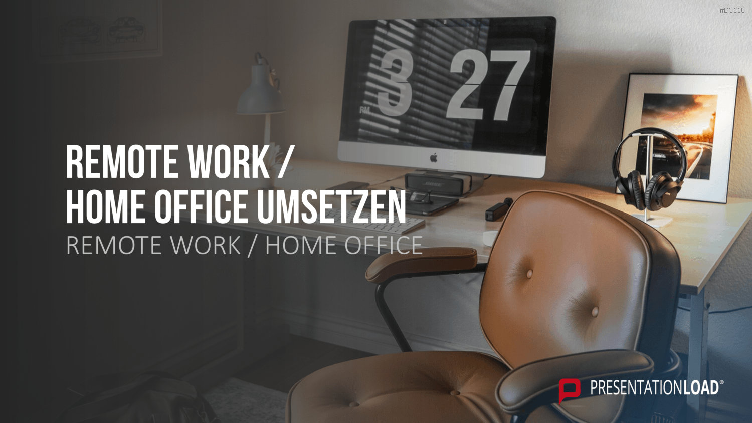 Remote Work / Home Office PowerPoint-Vorlage