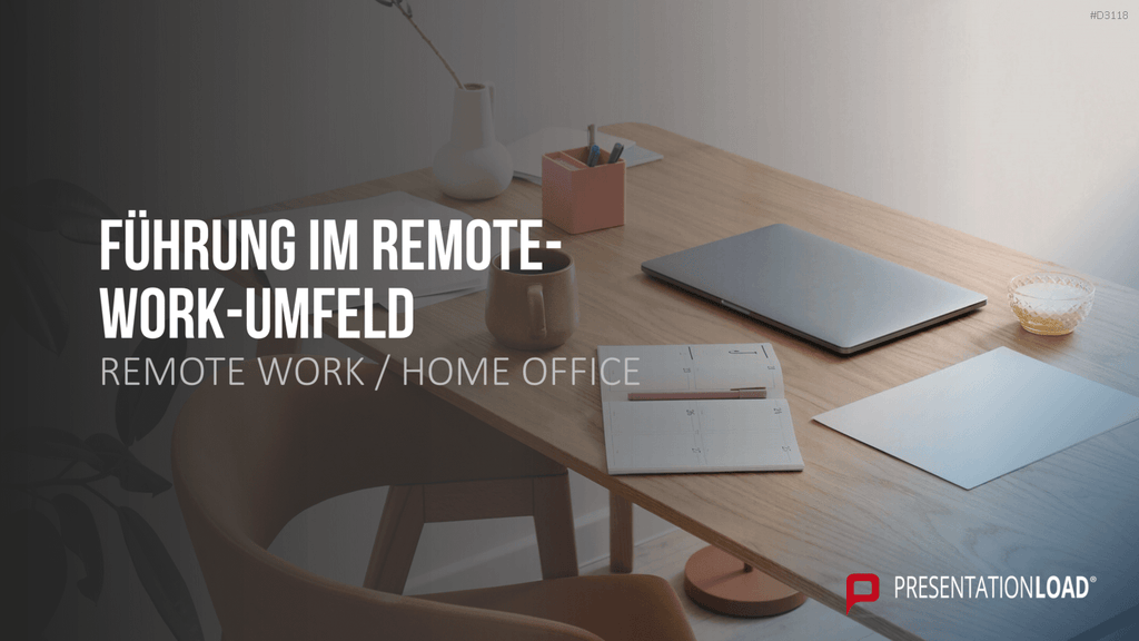 Remote Work / Home Office PowerPoint-Vorlage
