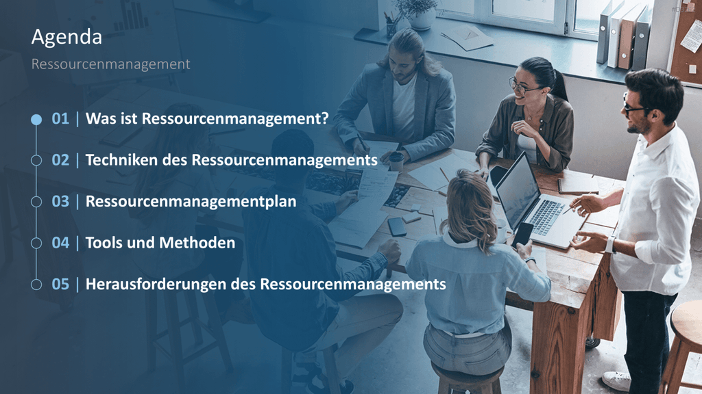 Ressourcenmanagement PowerPoint-Vorlage