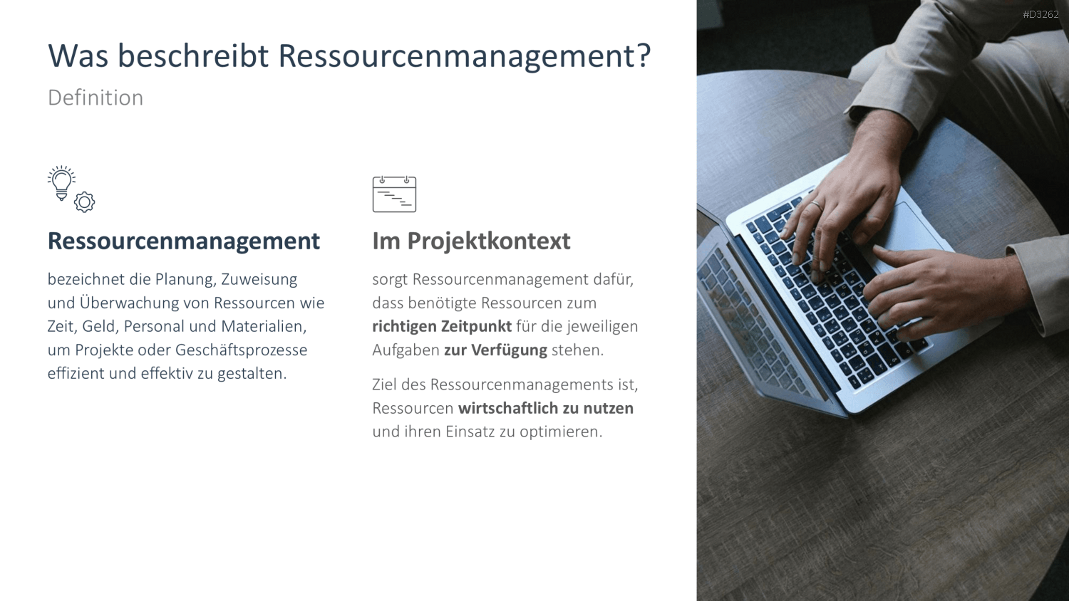 Ressourcenmanagement PowerPoint-Vorlage