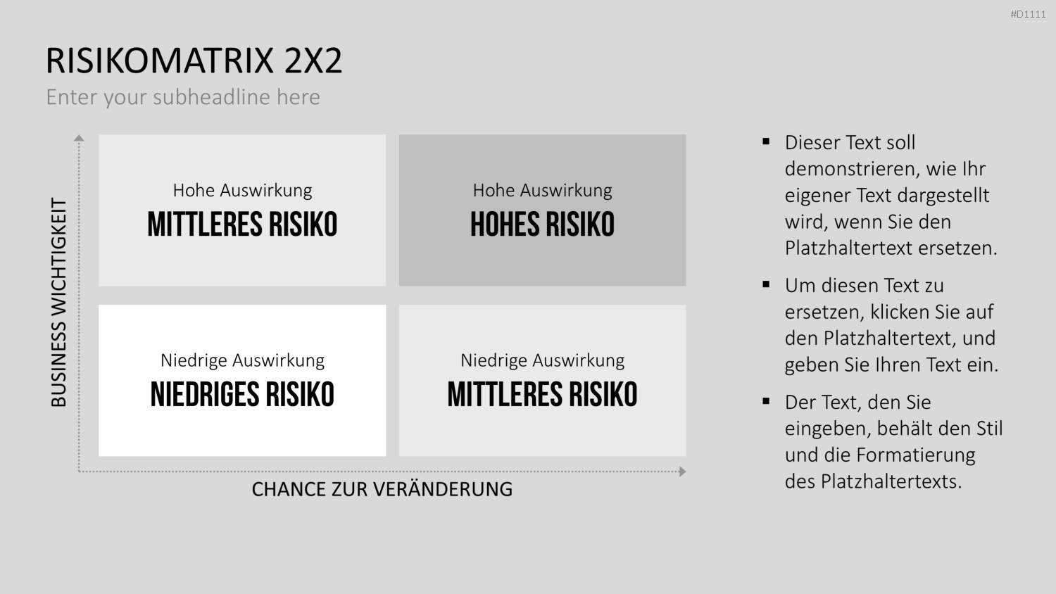 Risikomatrix PowerPoint-Vorlage