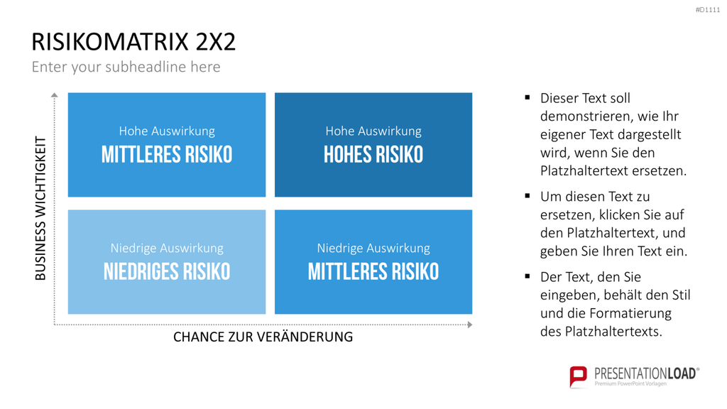 Risikomatrix PowerPoint-Vorlage