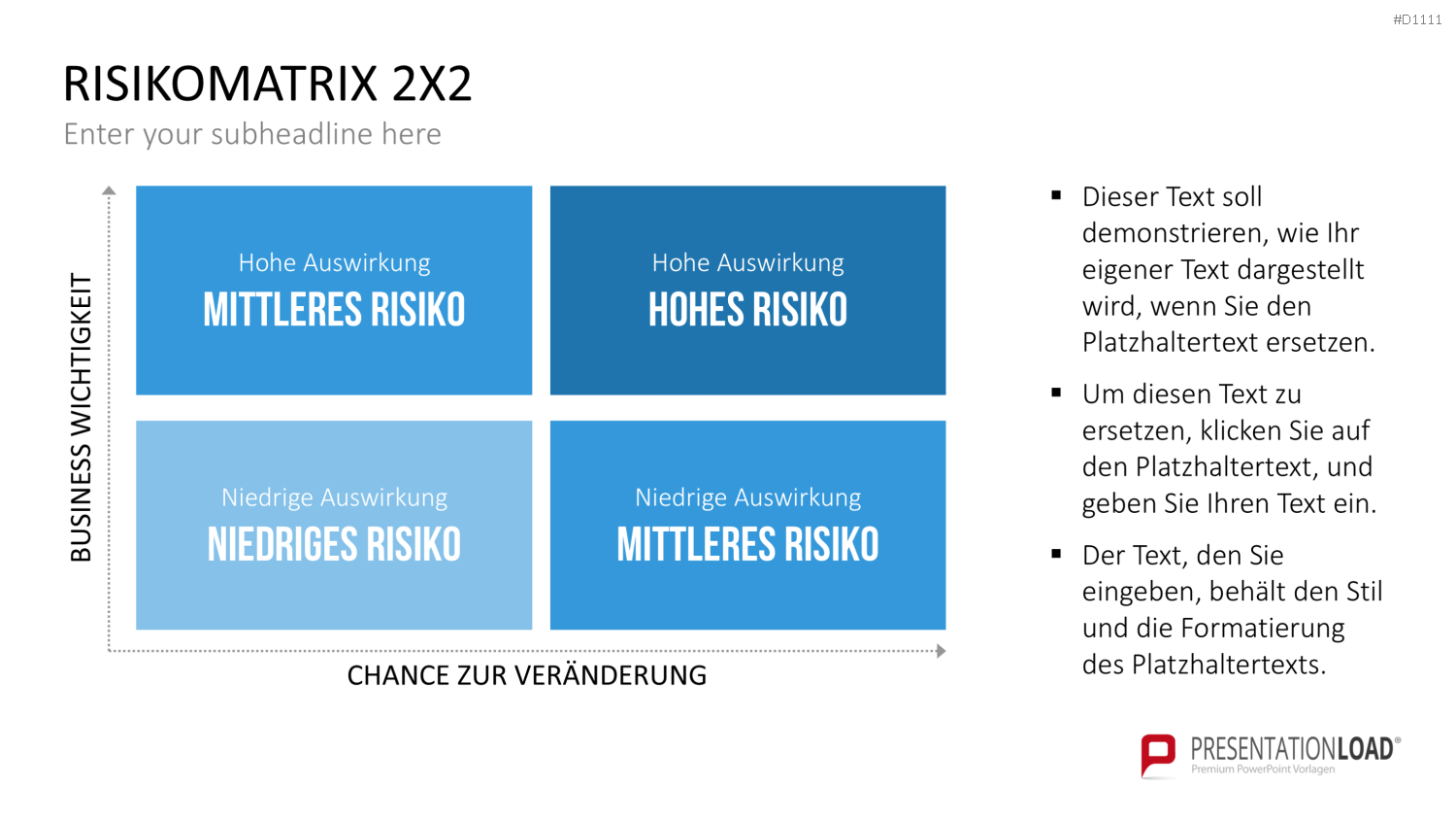 Risikomatrix PowerPoint-Vorlage