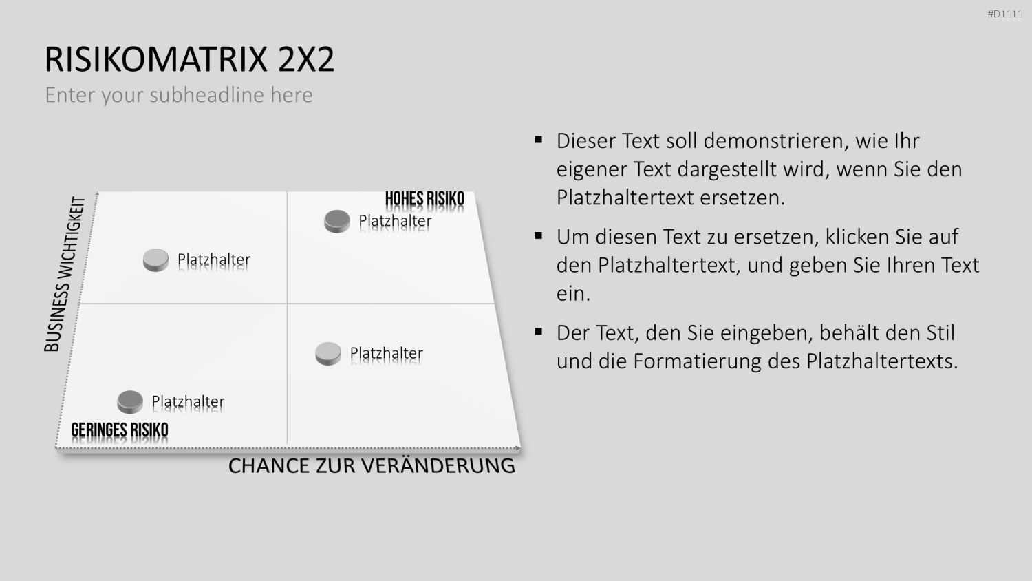 Risikomatrix PowerPoint-Vorlage