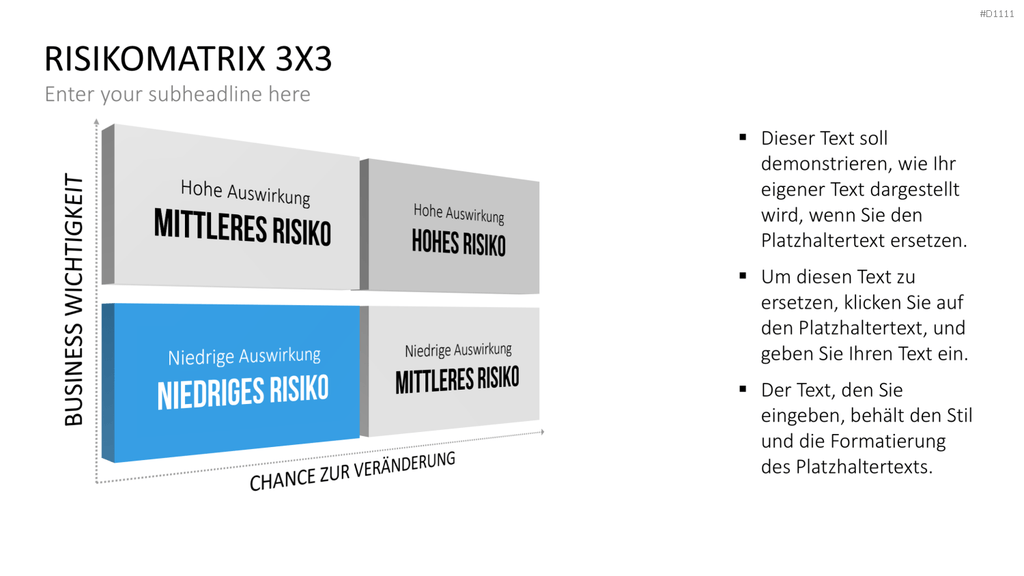 Risikomatrix PowerPoint-Vorlage
