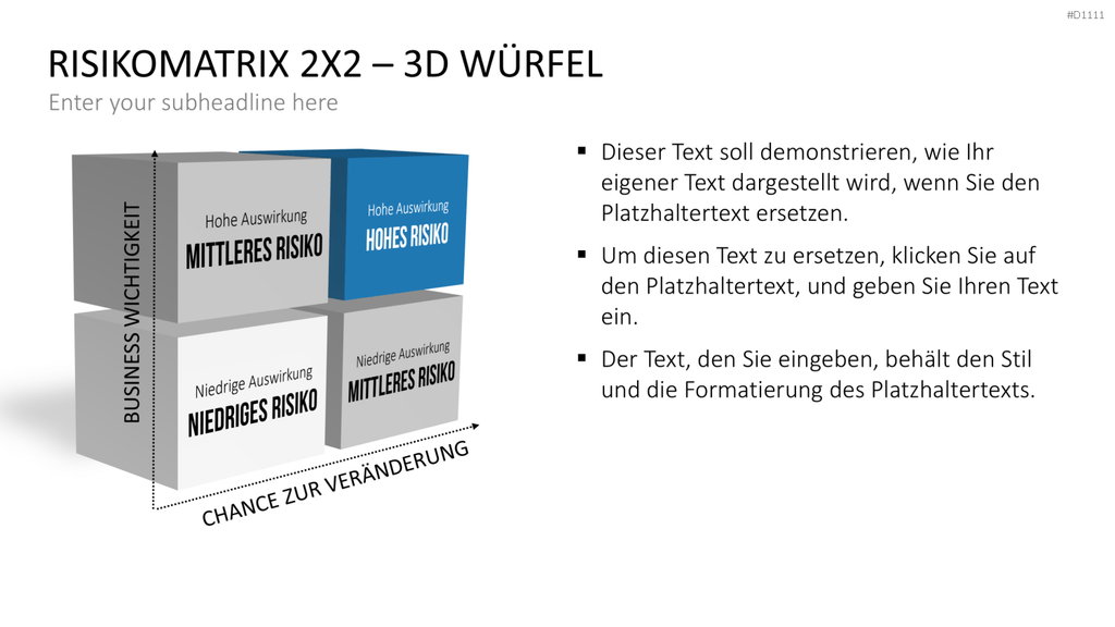 Risikomatrix PowerPoint-Vorlage