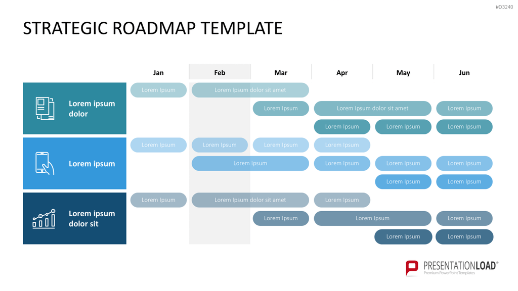 Roadmap-Toolbox PowerPoint-Vorlage