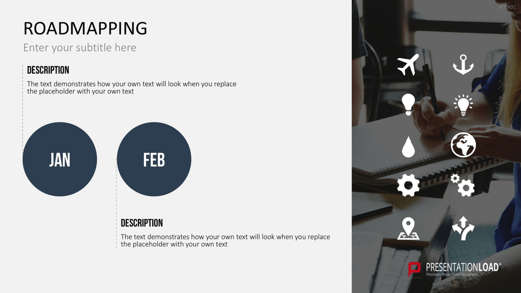 Roadmapping PowerPoint-Vorlage