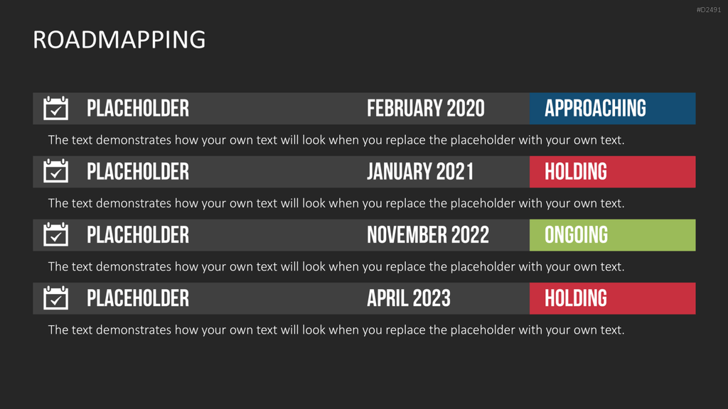 Roadmapping PowerPoint-Vorlage