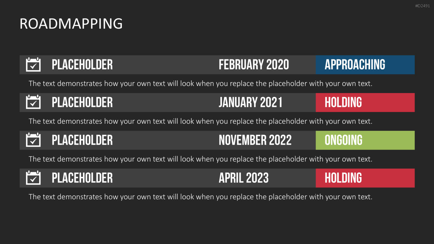 Roadmapping PowerPoint-Vorlage