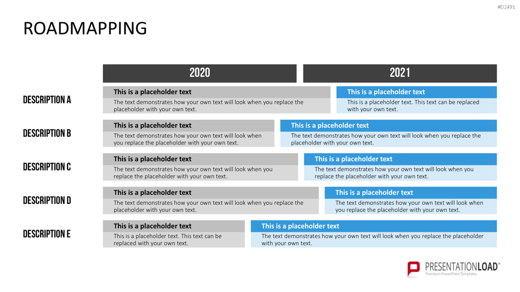 Roadmapping PowerPoint-Vorlage