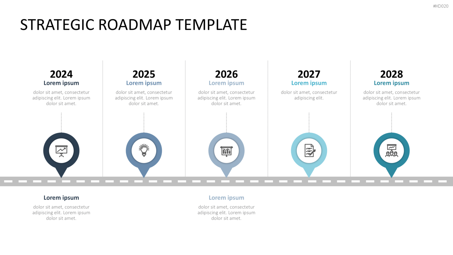Roadmaps-Bundle PowerPoint-Vorlage