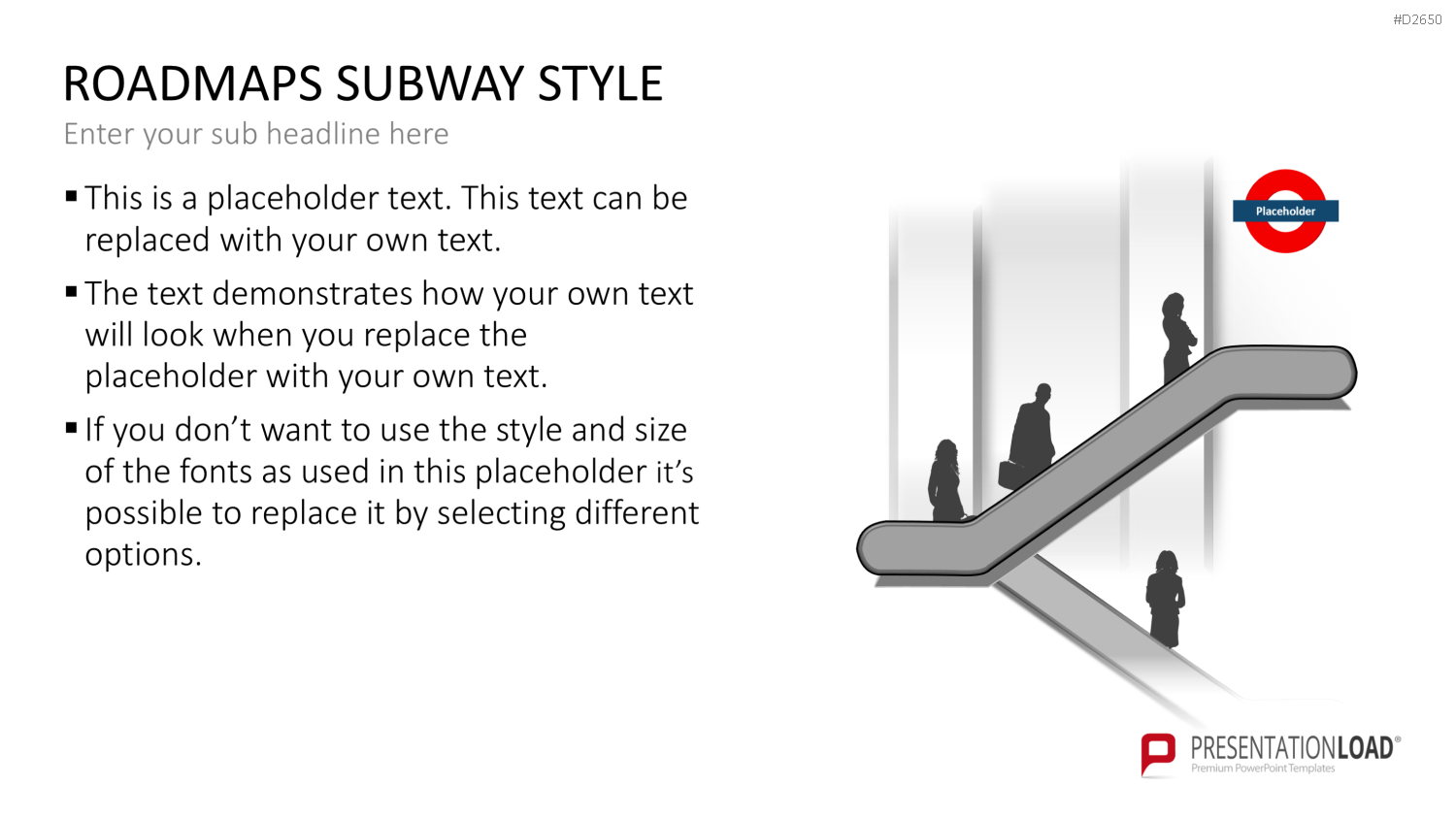 Roadmaps Subway Style PowerPoint-Vorlage