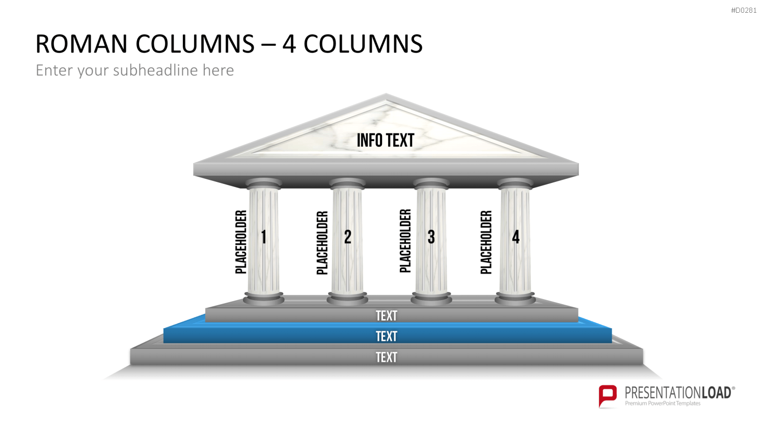 Tempel mit Säulen PowerPoint-Vorlage